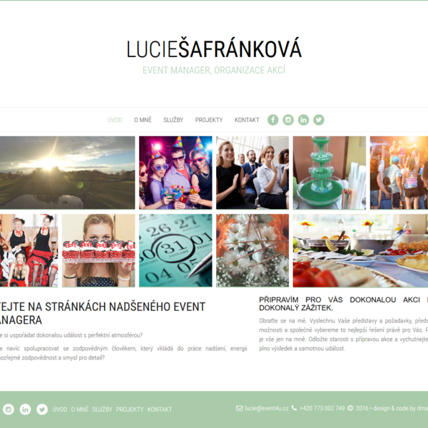 Lucie Šafránková event manager